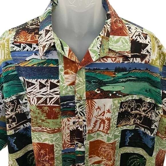 KAHALA Hawaiian Print Aloha Shirt Men 2XL XXL - Picture 2 of 6